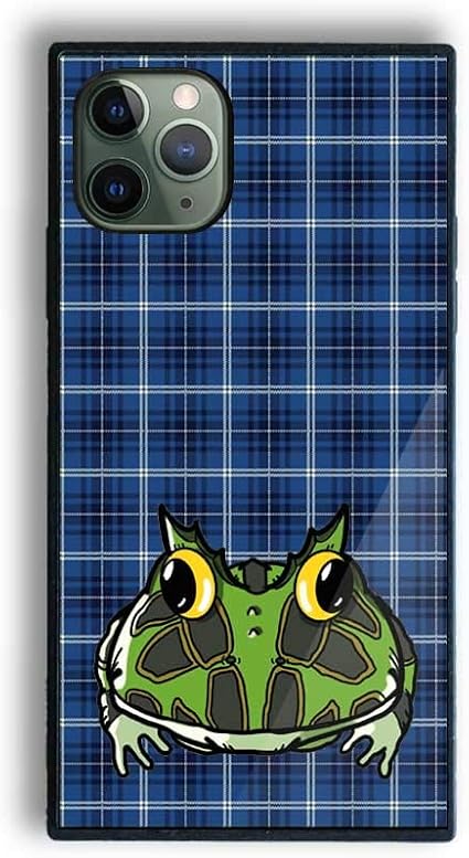 Amazon Co Jp Fave フェイブ クランウェルツノガエル 強化ガラス Iphoneケース チェック 青 Iphone12mini カエル ツノガエル 爬虫類 両生類 ペット スマホケース スマホカバー F0140e002 6717 家電 カメラ