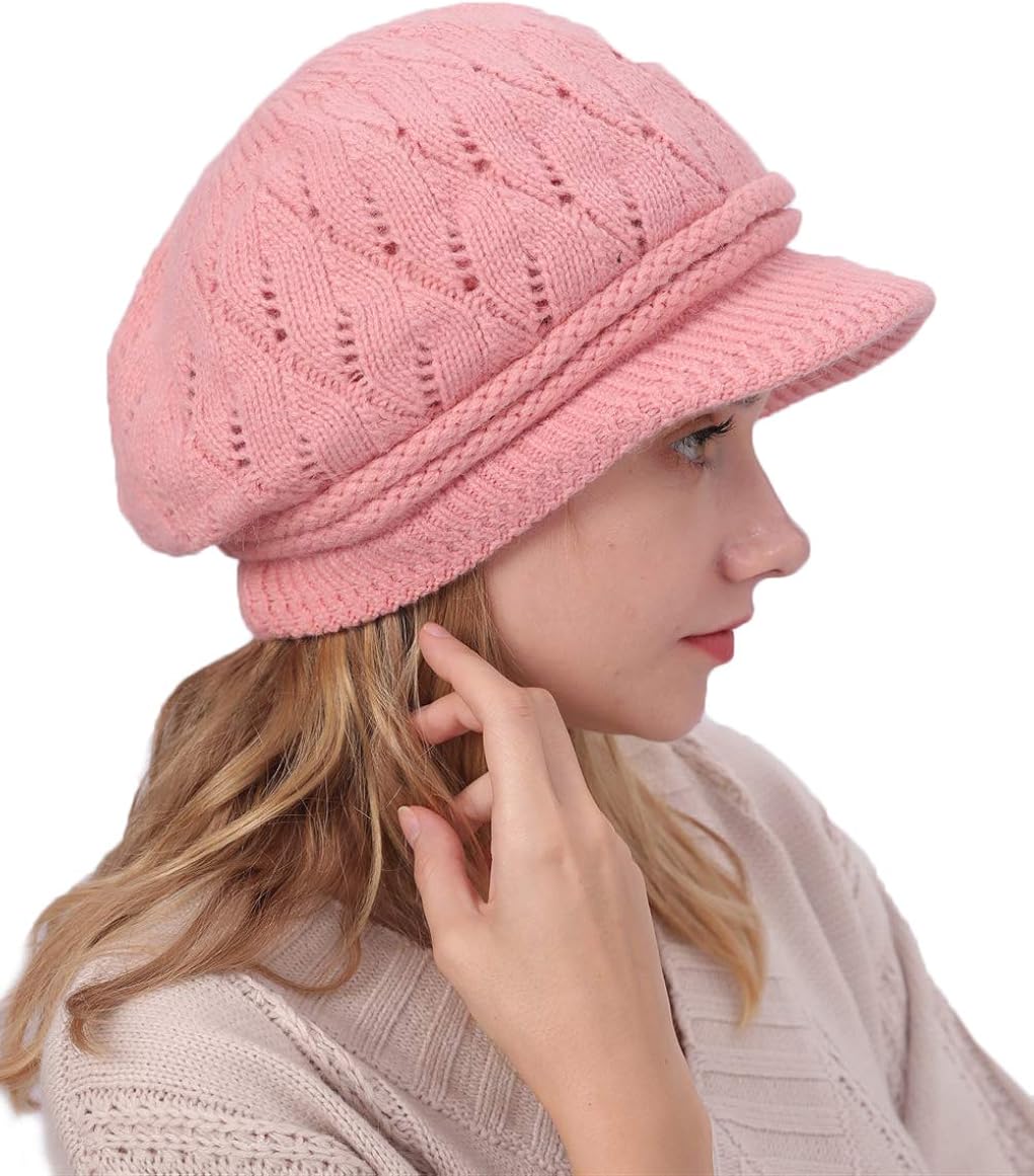 womens winter hat with visor