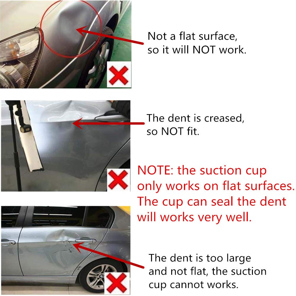 WeFoonLo Aluminum Alloy Suction Cup Car Dent Remover Puller Portable Glass Lifter for Glass Tiles Mirror Granite Lifting Body Repair - Image 5