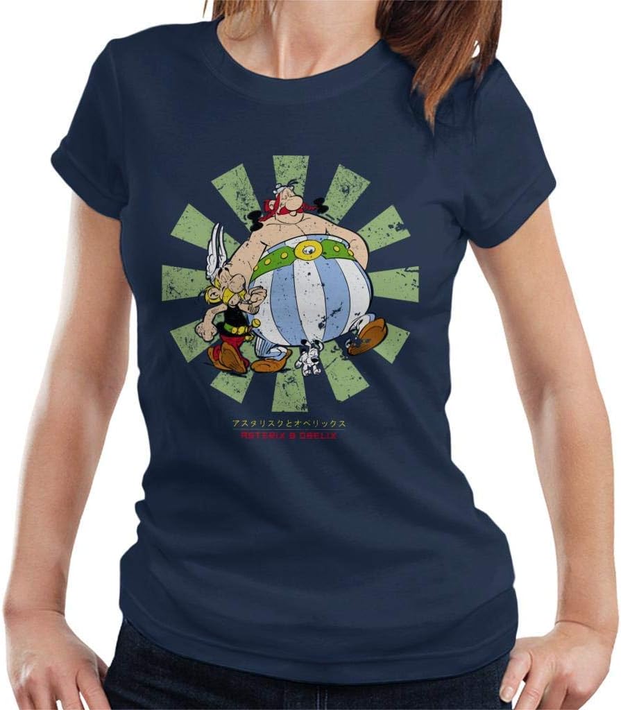 Asterix and Obelix Retro Japanese Women's T-Shirt