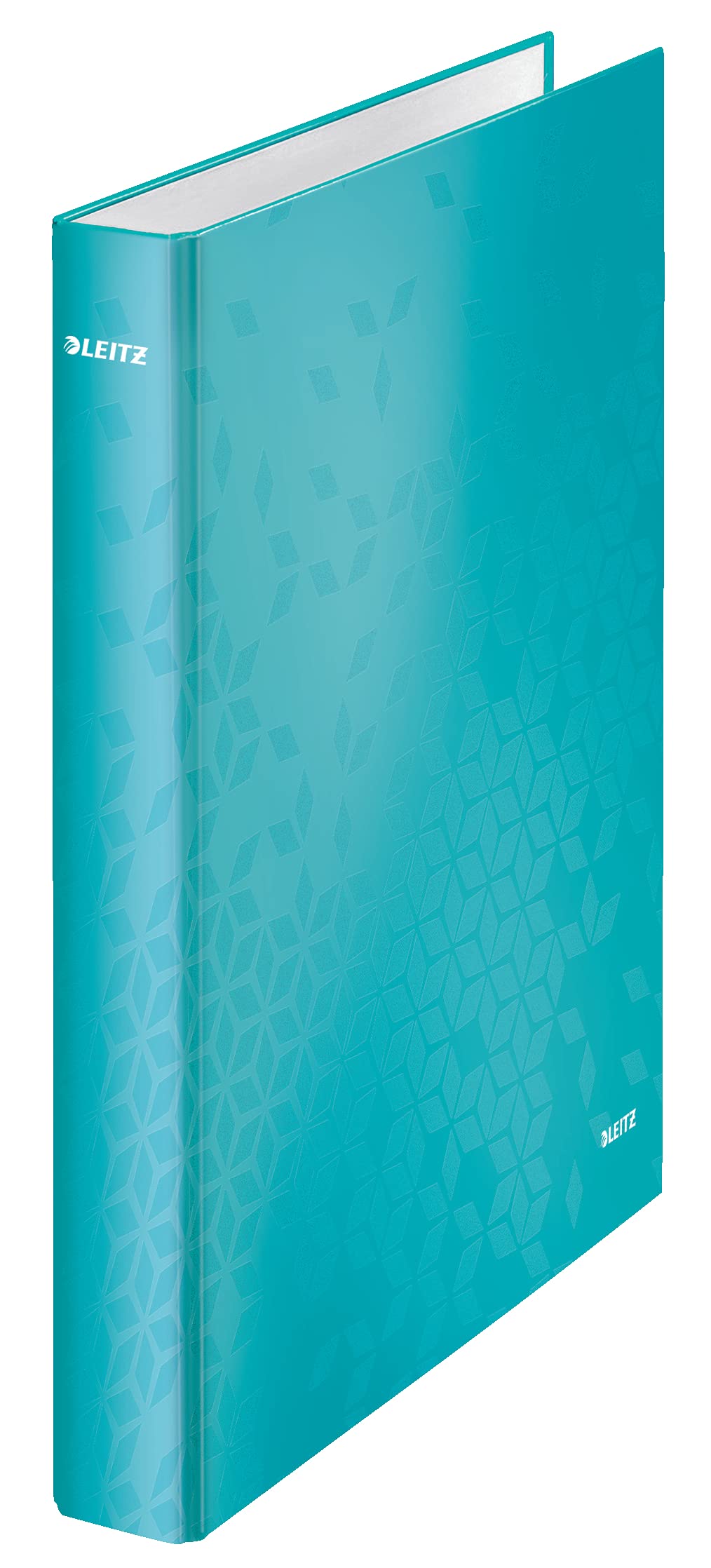 Leitz 2 Ring Binder, Holds up to 230 Maxi Sheets, Wow Range, 40 mm Spine, 42410051 - A4, Ice Blue
