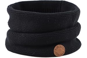 Peecabe Baby Boys Knitted Scarves Warm Toddler Girl Infinity Scarf Kids Soft Chunky Neck Warmer for Fall Winter