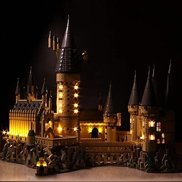 harry potter lego castle lights