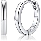 PROSTEEL Hoop Earrings for Women Men, 8mm/10mm/12mm/14mm/16mm/18mm/20mm Small Huggie Hoops, Gold/Silver/Black/Rose Gold Hypoallergenic, Everyday Earrings Jewelry for Multiple Piercings