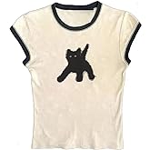 Y2k Graphic Baby Tee Women Grunge Emo Clothes Cute Aesthetic Crop Tops Alt Shirts