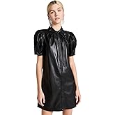 alice + olivia Women's Jem Vegan Leather Dress