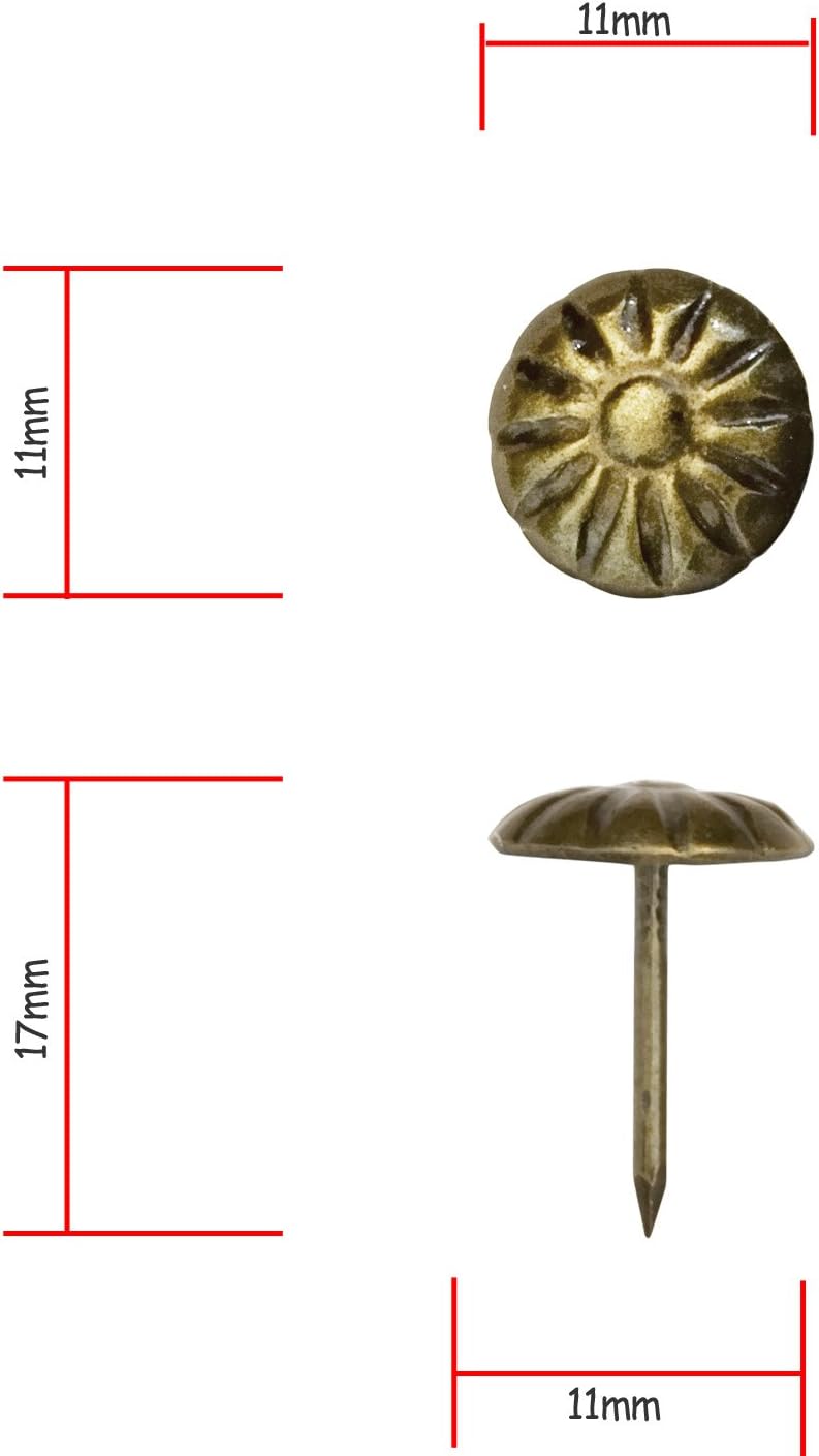 Fuxxer® - 100 x Antique Design For Nails, Bronze, 11x17 - Image 5