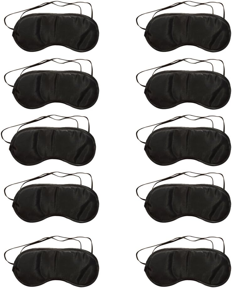 Lubier 10 Pcs Eyes Mask Ultra Soft Sleeping Mask Comfortable Sleep Mask with Block Light Aid Cover Blindfold Eye Patch