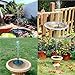 COSSCCI Solar Fountain Pump Bird Bath,1.4w Portable Submersible Free Standing Solar Outdoor Fountain for Small Pond, Patio Garden
