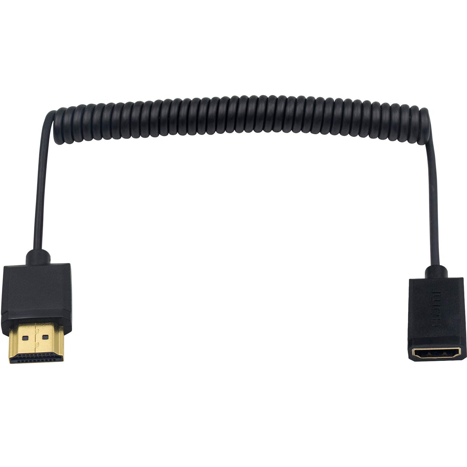 Duttek 4K HDMI Cable, HDMI Extender Cable, HDMI Male to Female Coiled Cable Compatible for Nintendo Switch, Xbox One S 360, PS5, PS4, Roku TV Stick, Blu Ray Player, etc 1.8M/6 Feet