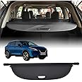 VeCarTech Compatible with Nissan Rogue 2024 2023 2022 2021 Cargo Security Shade Cover Black Privacy Screen Retractable Rear Storage Waterproof Cargo Cover Luggage Security Shield Shade