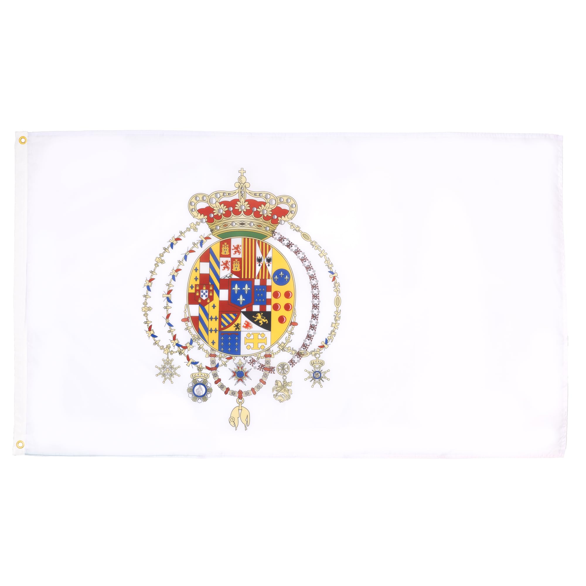 AZ FLAG - Kingdom Of The Two Sicilies 1816 Flag - 3x5 Ft - 100D Polyester Italy - Former Italian Banner with Two Metal Grommets - Fade Resistant - Vivid Colors - 3' x 5' Feet - 150x90 Cm