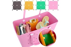 Admaison Divider for Bogg Bag Original Accessories,Bogg Bag Cup Holder for Beach Bag,Travel,Adjustable Silicone Universal Phone Holder Organizer Large/XL 1PACK Pink (Pink)