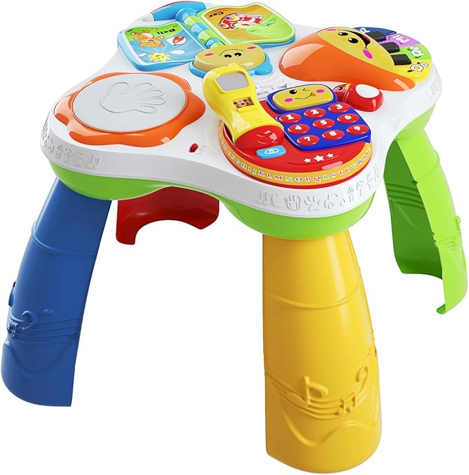 HONEY JOY Toddler Learning Table, Sit to Stand Activity