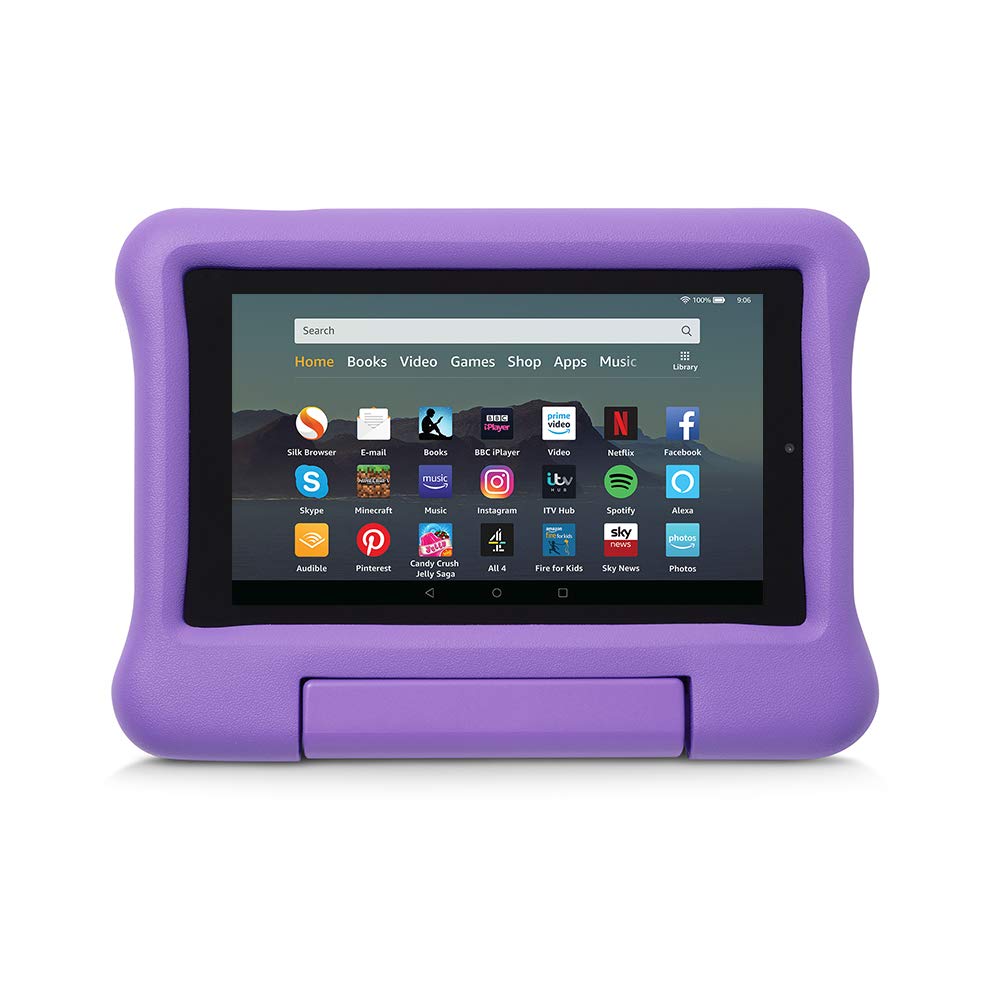 KidProof Case for Fire 7 Tablet Compatible with 9thGeneration Tablet (2019 release), Purple
