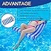 LHS Hammock Float, Inflatable Hammock Air Lightweight Floating Chair Compact and Portable, Comfortable Pool Lounger for Saddle, Lounge Chair, Hammock, Drifter Blue Water Hammock