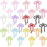 HOBBIESAY Bowknot Charms Bulk Small Bowknot Dangle Charms Alloy Bow Dangle Pendants Bow Ribbon Pendants for Women Necklace Bracelet Earring Jewelry Making