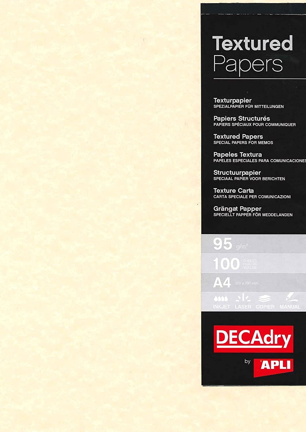 Decadry A4 95gsm Letterheads Parchment Paper - Champagne (Pack of 100)