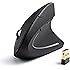 Anker AK-UBA 2.4G Wireless Vertical Ergonomic Optical Mouse, 800/1200/1600 DPI, 5 Buttons for Laptop, Desktop, PC, Macbook - Black