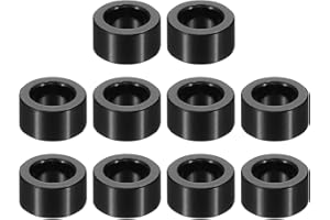 PATIKIL M8 Aluminum Spacers, 10 Pcs Metal Spacer Aluminum M8 x 1/2" OD x 1/4" L Aluminum Spacer Screw Standoff Round for 5/16" or M8 Screw Bolts