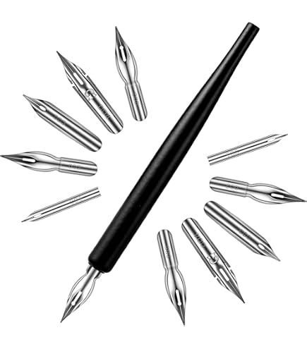 Resin Comic Pen Nib Holder - 17cm Dip Pen Handle For Calligraphy, Sketching, Drawing (Type 6) - View #5