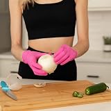FRAMAR Pink Nitrile Gloves Medium Powder Free 100 Pack Durable view 6