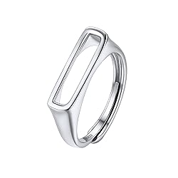 SILVERCUTE Adjustable Letter Ring Name Gift 925