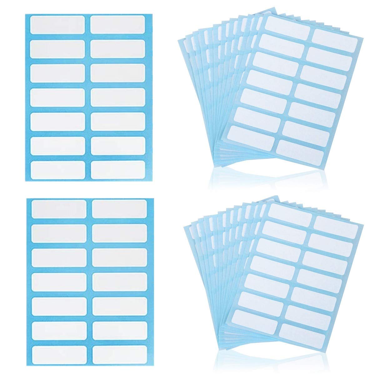 Pack of 672 Sticky Label, 13 x 38 mm File Folder Labels Adhesive Name Label Filing Envelopes Tags