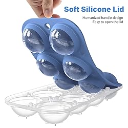 Large Ice Cube Tray for Whiskey: Ice Ball Maker for