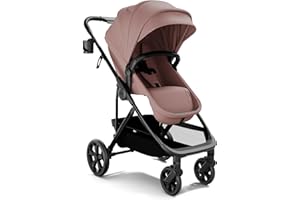 Mompush Wiz Pro 4-in-1 Baby Stroller with Bassinet Mode, Full-Size All-Terrain Premium Stroller from Newborn to Toddler, Snack Tray Included for Easy Feeding & Outing, Lay-Flat in Seconds