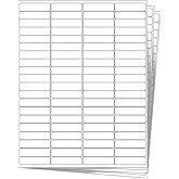 400 EcoSwift Shipping Labels 1 3/4 x 1/2 inches Mailing Address Return Inventory Blank White Self Adhesive for Laser Inkjet Printer 1.75 x 0.5