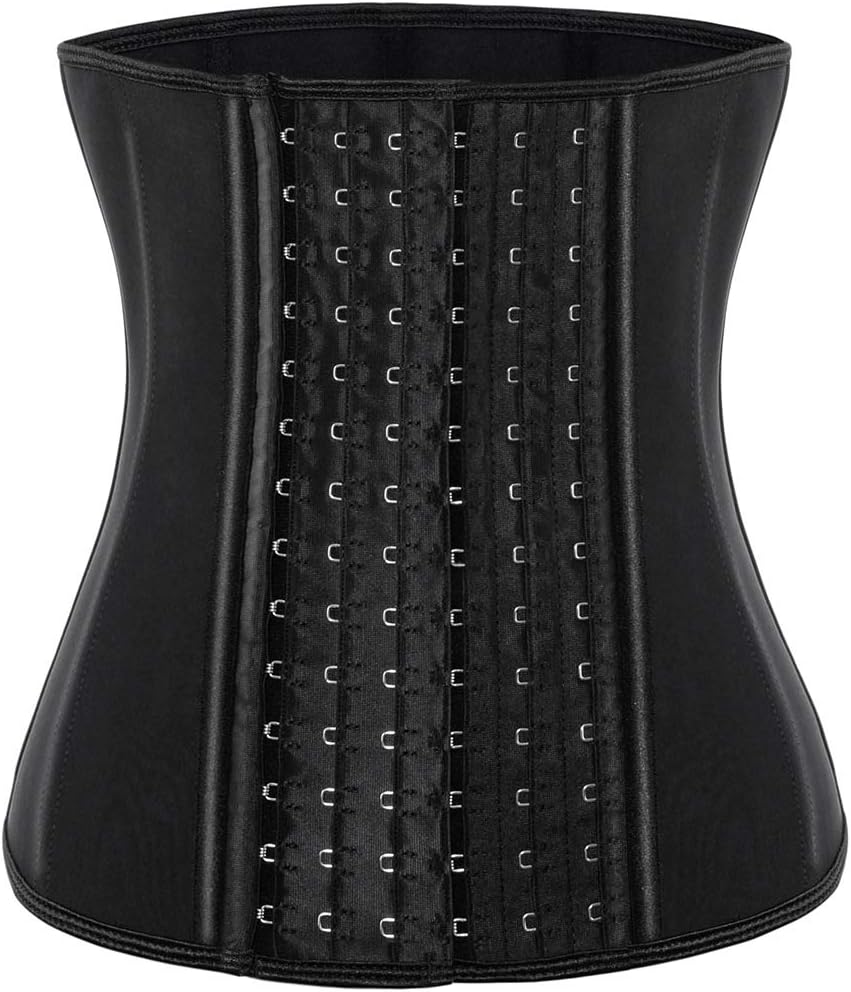 Waist Trainer for Women Corset Cincher Body Shaper Girdle Trimmer with Steel Bones Extender
