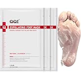 QQE 3 Pack Foot Peeling Mask, Hydrating Exfoliating Foot Mask for Dry Cracked Feet, Callus Remover &amp; Cracked Heel Repair &amp; Foot Care