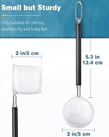 Pawfly Tiny Shrimp Net 5 cm w Extendable Stainless Steel Handle Black view 4
