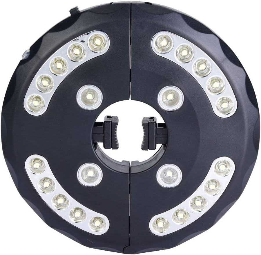 Magtabs Shell 24led Umbrella Lights Patio Umbrella Light Parasol Mate Waterproof Light For Patio Umbrellas Camping Tents Umbrella Light Color Silver Umbrella Lights