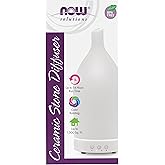 NOW Foods Essential Oils, Ultrasonic Ceramic Stone Oil Diffuser, Extremely Quiet, Easy To Clean