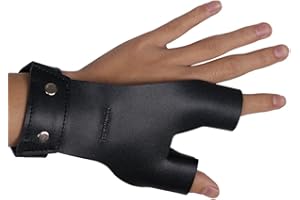 TOPARCHERY Archery Hand Guard Protector Shooting Glove Black for Left Hand (Black)