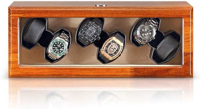 Automatische Uhrenbeweger Aufbewahrungsboxen für 6 Uhren 5