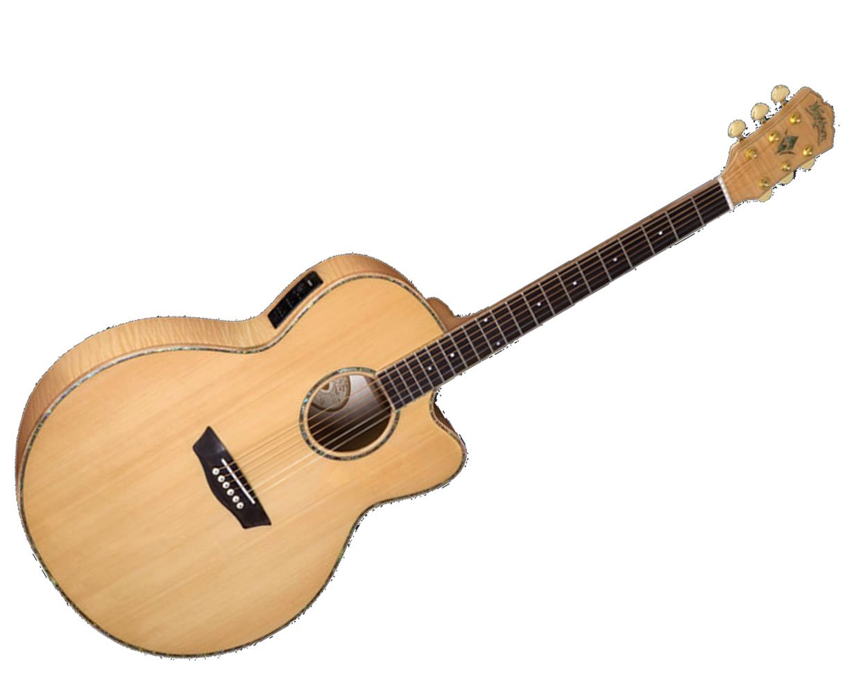 Washburn WJ45SCE Guitare électroacoustique jumbo Naturel Amazon.fr