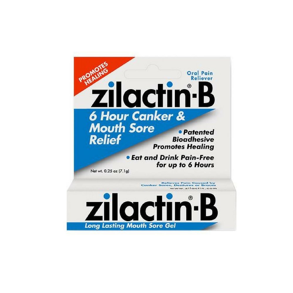 Zilactin Cold Sore Gel, Medicated Gel 0.25 OzGel (Pack of