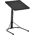 BTEXPERT Folding TV Tray Table Tray Foldable 3 Adjustable Height & Tilt Angles for Dinner Eating Reading Laptop on Bed Sofa & Couch