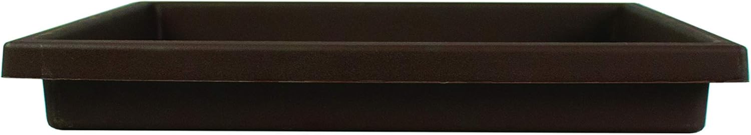 Akro Mils SRO15500E21 Accent Tray for the 15.5 Inch Accent Planter, Chocolate, 14-Inch Tray : Plant Tray Square : Garden & Outdoor