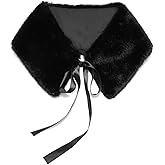 SUNDSGT Faux Fur Collar Scarf Women's Faux Fur Neck Warmer