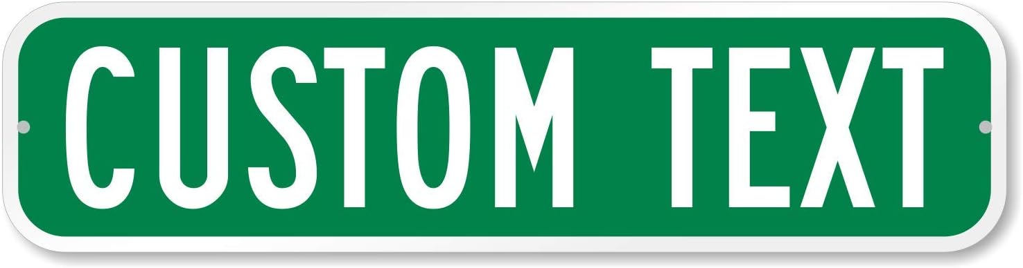 Yard Signs - SmartSign Customize Your Own Green Street Sign | 6