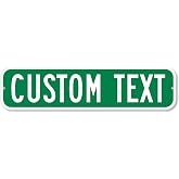 SmartSign Customize Your Own Green Street Sign | 6" x 24" Aluminum