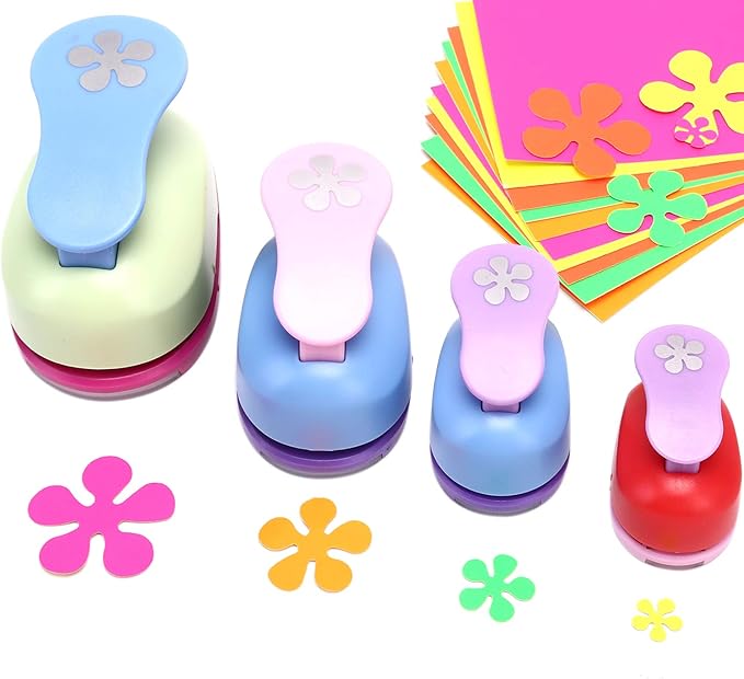 Shaped Punch Set Buytra Decorative Punchers, 4 PCS 5/8