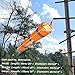 CrocSee Outdoor Orange Rip-Stop Windsock Wind Sock Windsocks Indicator with Reflective Belts Length(60