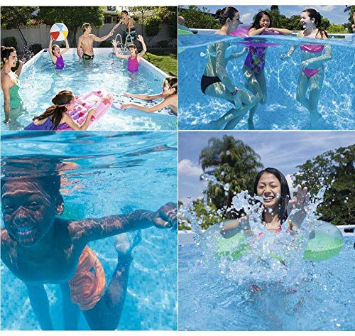 JWCN 13ft X 79ft X 39in Rechteckiger Rahmen Swimmingpool Set mit Pumpenfamilien Großes Planschbecken Privater Pool Sommerwasserspielpool Uptodate – Bild 7