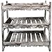 MyGift Multipurpose 3-Tier Country Rustic Wood Crate Design Tabletop Organizer Display Rack