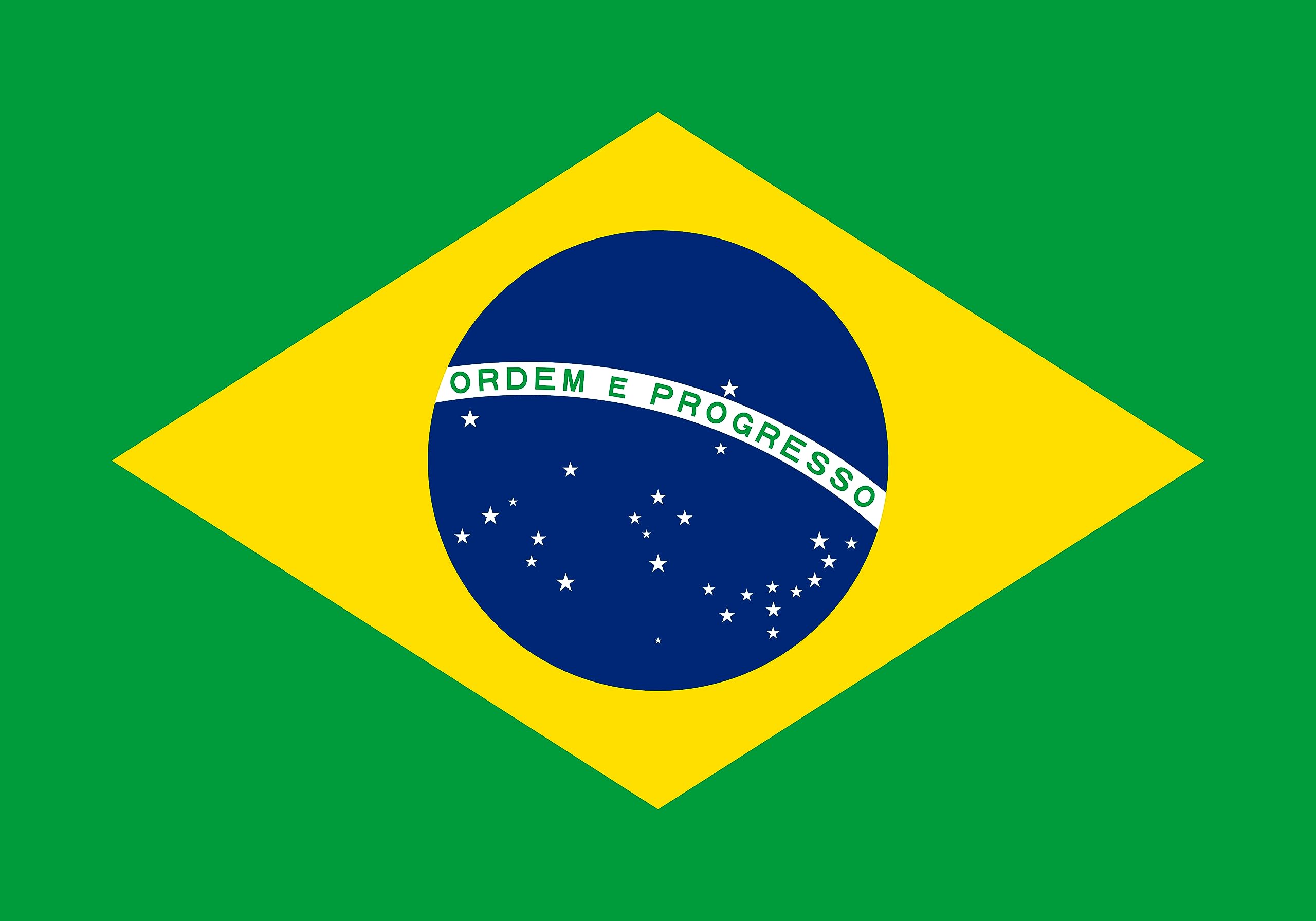 Premium Flag – 90 x 150 cm / 150 cm 90 cm – Made of Polyester with Golden Eyelets – Durable and Weatherproof (Brazil) — image 1